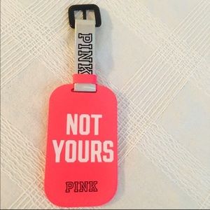 PINK luggage tag